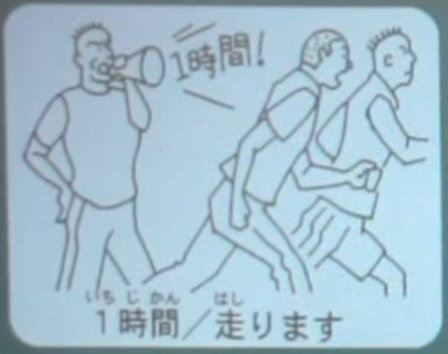 1時間/走ります